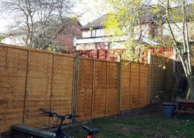 Garden fence installation Grantham